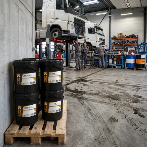 Firefly Put these grease buckets in a context of a commercial transport setting dont show pr 390856