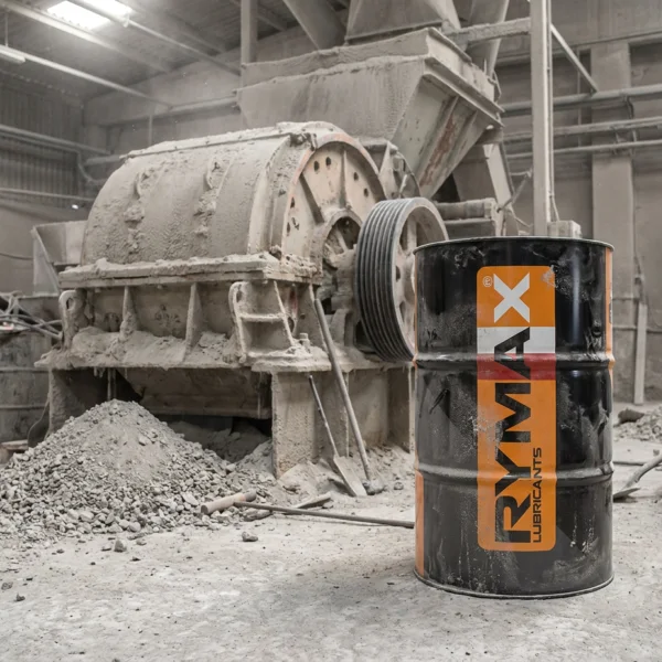 Firefly Gemini Flash put the rymax drum in a setting in a cement factory with a crusher make sure the pro 951919
