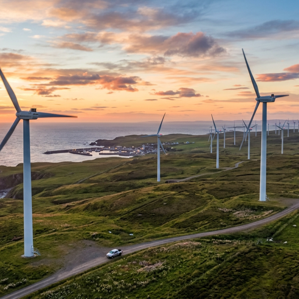 Firefly Gemini Flash show a wind turbine farm 814212